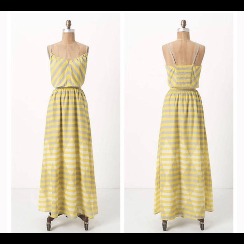 Lilka Anthropologie Diamond Maxi Dress